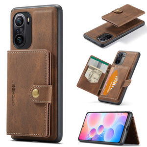 XiaoMi Poco F3/RedMi K40/RedMi K40 Pro - Leather Case with Magnetic Wallet Leather Small Wallet in Kickstand Card Holder Designed Cover - 380230 Find Epic Store