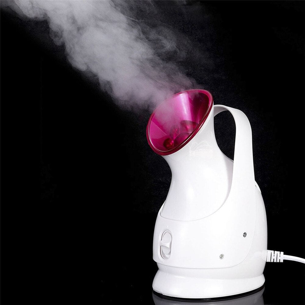 Electric Face Steamer with 55ml Water Tank White thermal Spray Steaming Facial Hydrating Instrument Thermal Spray Beauty Hot Top - 200190144 Find Epic Store