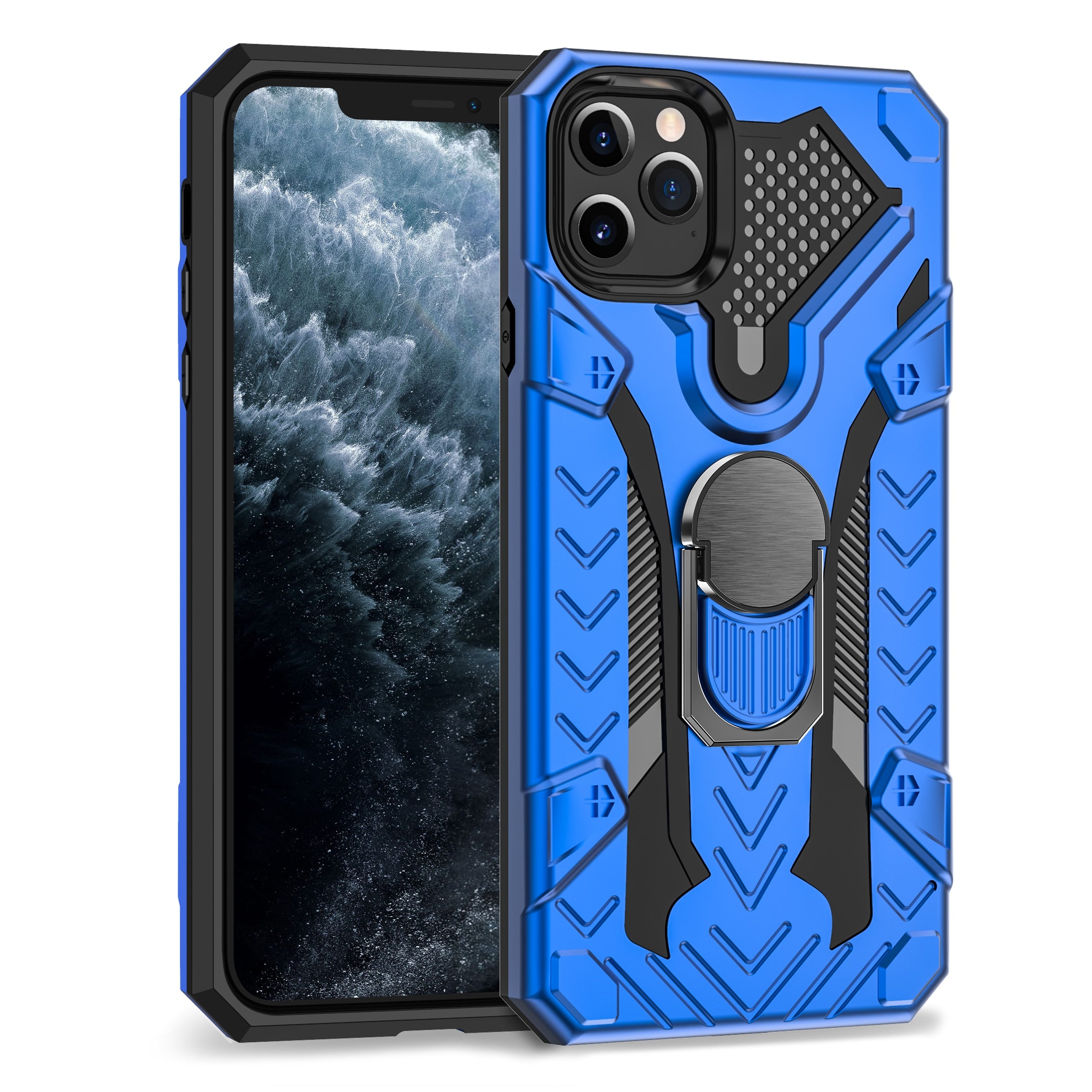 Case For iPhone 12 mini XR X XS 11 12 Pro Max 7 8Plus Case Luxury Armor Shockproof Ring Holder Phone Case For iPhone 12 case - 0 For iPhone 7 / Blue phone case / United States Find Epic Store