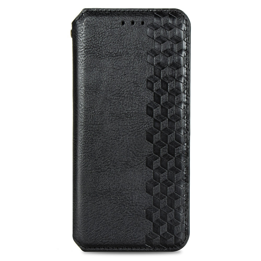 Magnetic flip Leather Case for Samsung Galaxy A10 A20 A50 Luxury Magneti Card Holder Wallet Cover for Galaxy M01 M21 M31 - 380230 for Samsung A10 / BLACK / United States Find Epic Store