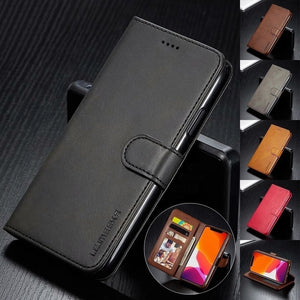 Yellow Color Case - Magnetic Flip Wallet Case Luxury PU Leather Cover With Card Slots For iPhone 12 11 Pro Xs Max XR X 8 7 6s Plus 5S SE Case Coque - 380230 Find Epic Store