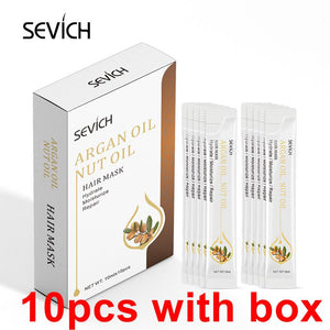 Sevich 10PCS Organic Plant Extract Hair Mask Nourishing Hair Care Treatment 5PCS Argan Oil Hair Mask Repair Damage Restore Soft - 200001171 United States / 10pcs with box Find Epic Store