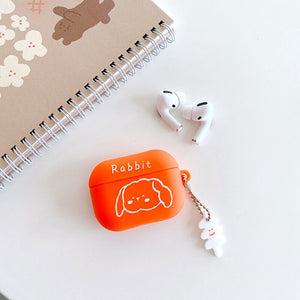 For airpods Pro Case protector fruit earphone Cover shell liquid silicone Cases Anime Accessories for apple funny airpod Case - 200001619 United States / Orange bunny Find Epic Store