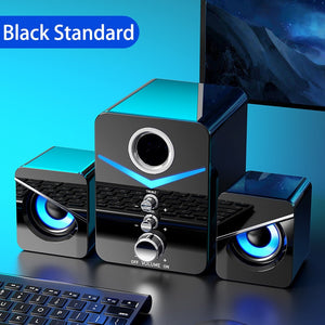 ZK50 Computer Speakers Wired Loudspeaker Bass Subwoofer AUX Audio Home Theater Bluetooth Music Player Speaker PC Laptop SoundBox - 518 United States / D Find Epic Store
