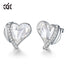 High Quality Stud Angel Wings Heart Earrings - 200000171 Crystal / United States Find Epic Store