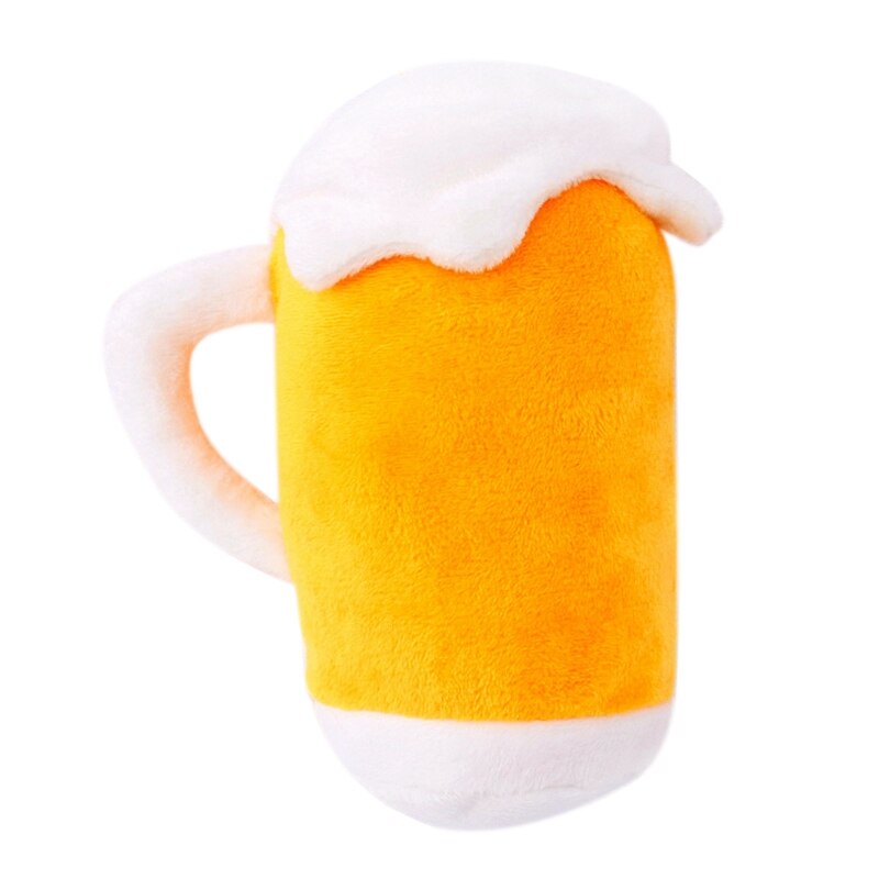Dog Chew Toys Bite Resistant Soft Plush Playthings Funny Durability Chew Molar Toy Beer Glass Bottle Shape Pet Supplies - 200003723 Find Epic Store