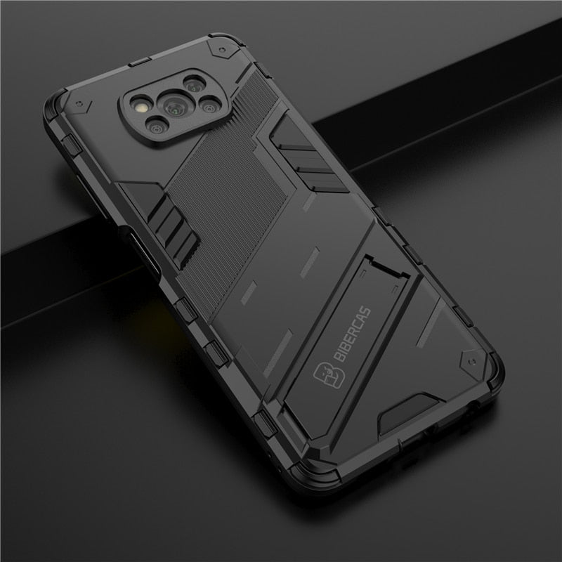 For Xiaomi Poco X3 Pro F3 Case Punk Stlye TPU Soft Rubber Armor Bracket Cover For Xiaomi Poco X3 Cover for Xiaomi Poco F3 PocoM3 - 380230 Find Epic Store