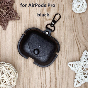 For AirPods Pro 2 1 luxury Bluetooth leather Accessories Bluetooth headset protector Cover business leather Case for AirPods 2 1 - 200001619 United States / black Pro Find Epic Store