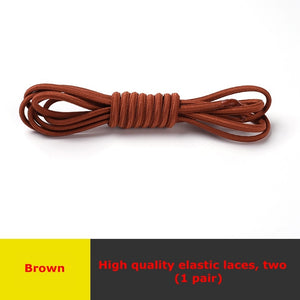 Semicircle Shoelaces Elastic Kids Adult Safety No Tie Shoelace Suitable For All Kinds Of Shoes Leisure Sneakers Lazy Laces - 3221015 Brown / United States / 100cm Find Epic Store