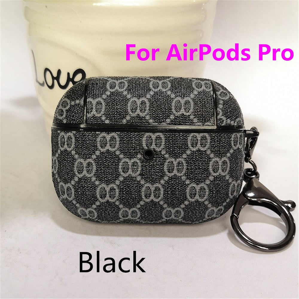 Cover for Airpods Pro 2 1 Luxury Airpod Earphone Protector Designer Air Pod Case Accessories with Keychain for Airpodspro Cases - 200001619 United States / Pro Black Find Epic Store