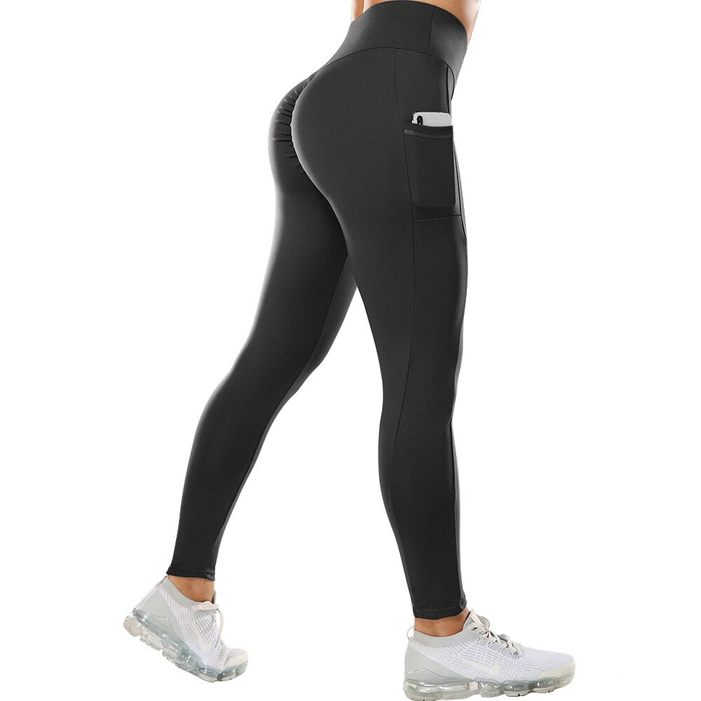 Workout Leggings for Women Seamless Leggings Sports Pants Butt Lift Tummy Control Compression Legging Fitness Running Leggings - 200000865 Black / S / United States Find Epic Store