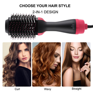 Head massage Hair Style Volumizer Rotating Hair Straightener 3 in 1 Multifunctional Roller Rotate Styler Comb Hot Air Styling - 201219907 Find Epic Store