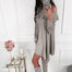 Long Sleeve O Neck Irregular Dress - 200000347 Find Epic Store