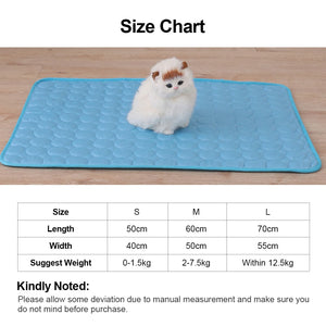 Dog Mat Cooling Summer Pad Mat For Pet Dogs Cat Breathable Sofa Car Blanket Dog Sleeping Bed Ice Pad Cool Cold Mats Pet Supply - 200003745 Find Epic Store
