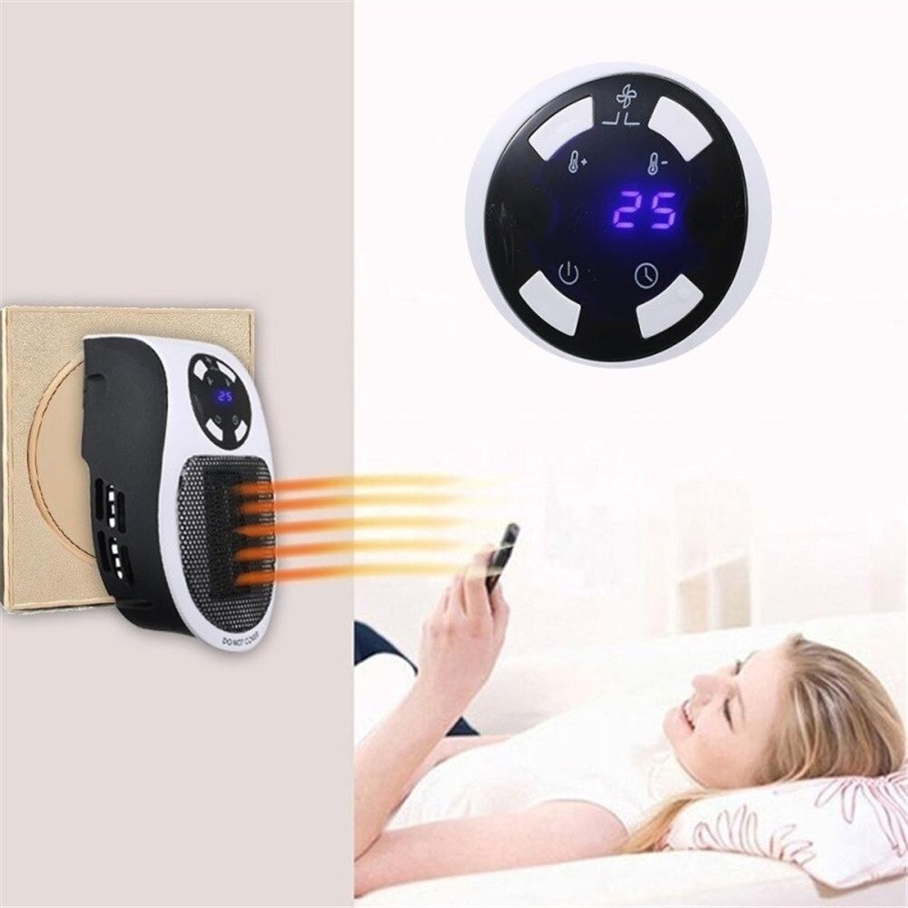 Portable Electric Heater 220V Safe Quiet Ceramic Fan Heater Plug In Air Warmer Wall-mounted Led Heater Stove Radiator Warm Hot - 100000129 Find Epic Store