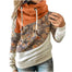 Fashion Flower Printed Patchwork Sweatshirt - 200000348 Orange / S / United States Find Epic Store