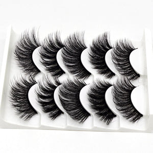 5 pairs 3d mink lashes handmade 3d lashes natural eye lashes makeup lashes extension - 200001197 Find Epic Store