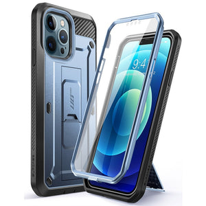 For iPhone 13 Pro Max Case 6.7" (2021) UB Pro Full-Body Rugged Holster Cover with Built-in Screen Protector & Kickstand - 0 PC + TPU / Cerulean / United States Find Epic Store