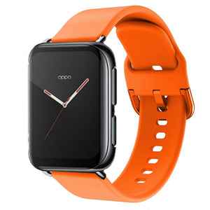 41mm 46mm Watch band for OPPO Watch Soft Silicone Sport Bracelet for OPPO Watch Band 46mm TPU Strap Colorful Wrist Strap 46mm - 200000127 United States / Orange color buckle / 41mm Find Epic Store