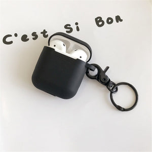 Silicone for Airpods Cases Cover Luxury Cute Airpods2 Earphone Protector Air Pods Accessories with Keychain for Airpods 2 1 Case - 200001619 Find Epic Store