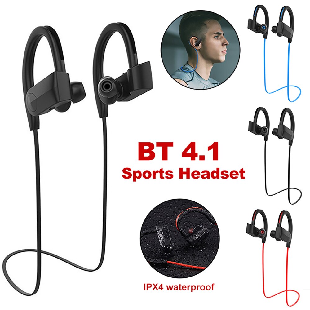 In-ear Sports Bluetooth Headset Stereo Music Earphones Sweatproof Bluetooth Ergonomic Design Bluetooth Earphone for Smartphone - 63705 Find Epic Store