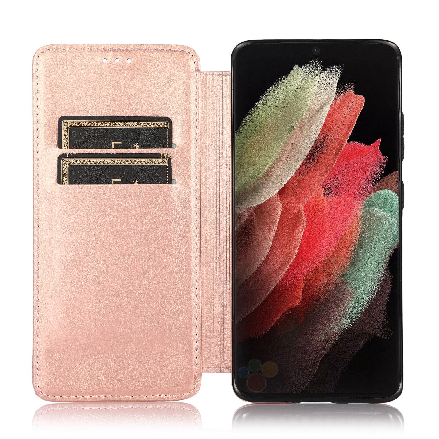 Rose Leather Flip Case For Samsung Galaxy S21 S20 Ultra Plus S9 S8 S10 Plus S10E Note Note 20 Ultra 8 9 10 Plus S21 Wallet Flip Cover - 380230 for Galaxy S21 / Rose / United States Find Epic Store