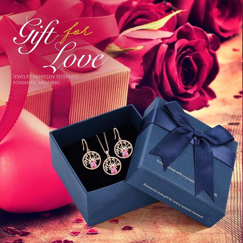 Dubai Gold Jewelry Sets for Women - 100007324 Pink in box / United States / 40cm Find Epic Store