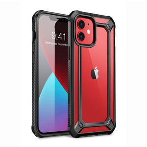 For iPhone 12 Mini Case 5.4 inch (2020) UB EXO Series Premium Hybrid Protective Clear PC + TPU Bumper Case Back Cover - 380230 PC + TPU / Black / United States Find Epic Store