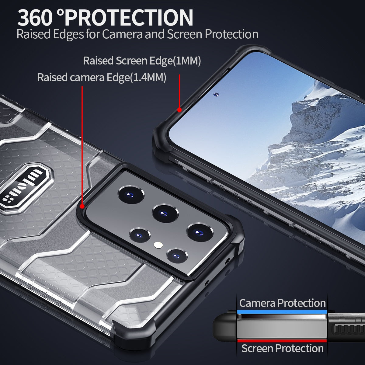 Armor Case For Samsung Galaxy S21 S20 Ultra Plus FE Cover Hybrid TPU Hard PC Shockproof Cover For Galaxy S21 Note 20 Ultra case - 380230 Find Epic Store