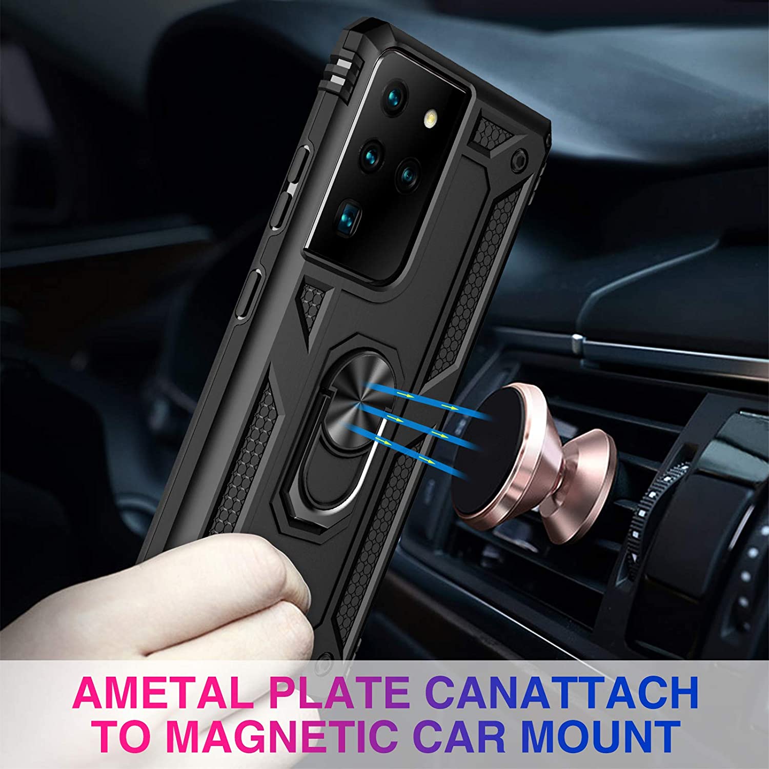 For Samsung Galaxy S21 Ultra 5G/S21 + S21 5G Case, Drop Tested Protective Kickstand Magnetic Car Mount Case for Galaxy S21 5G - 380230 Find Epic Store