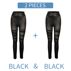 Body Shaper Anti Cellulite Compression Leggings - 31205 Black(Two Pieces) / S-M / United States Find Epic Store