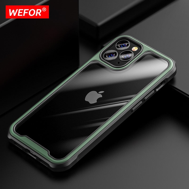 For iPhone 12 Pro Max Case, PC TPU Ultra Hybrid Comfort-grip Cell Phone Cases Protective Case Cover Support Wireless Charging - 380230 for iPhone 12 Mini / Green / United States Find Epic Store