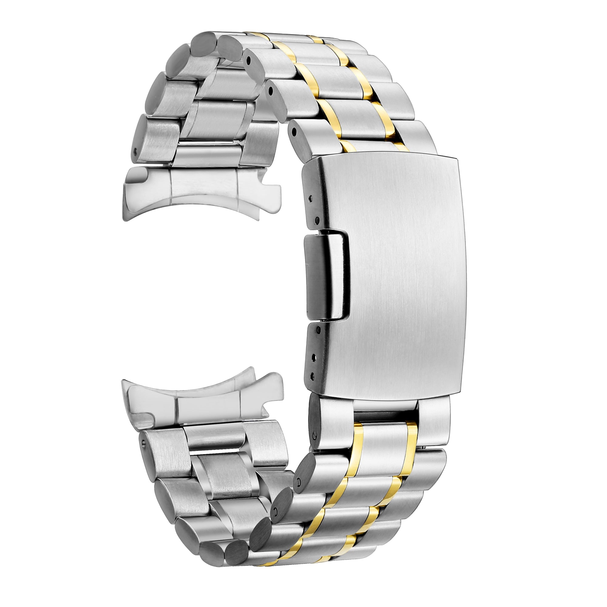 Stainless Steel 20MM 22MM Strap for Galaxy 3 41mm 45mm Watch wristband Gear S3 Classic Frontier Watch Band for Amazfit Bracelet - 200000127 United States / silver gold / 16mm Find Epic Store