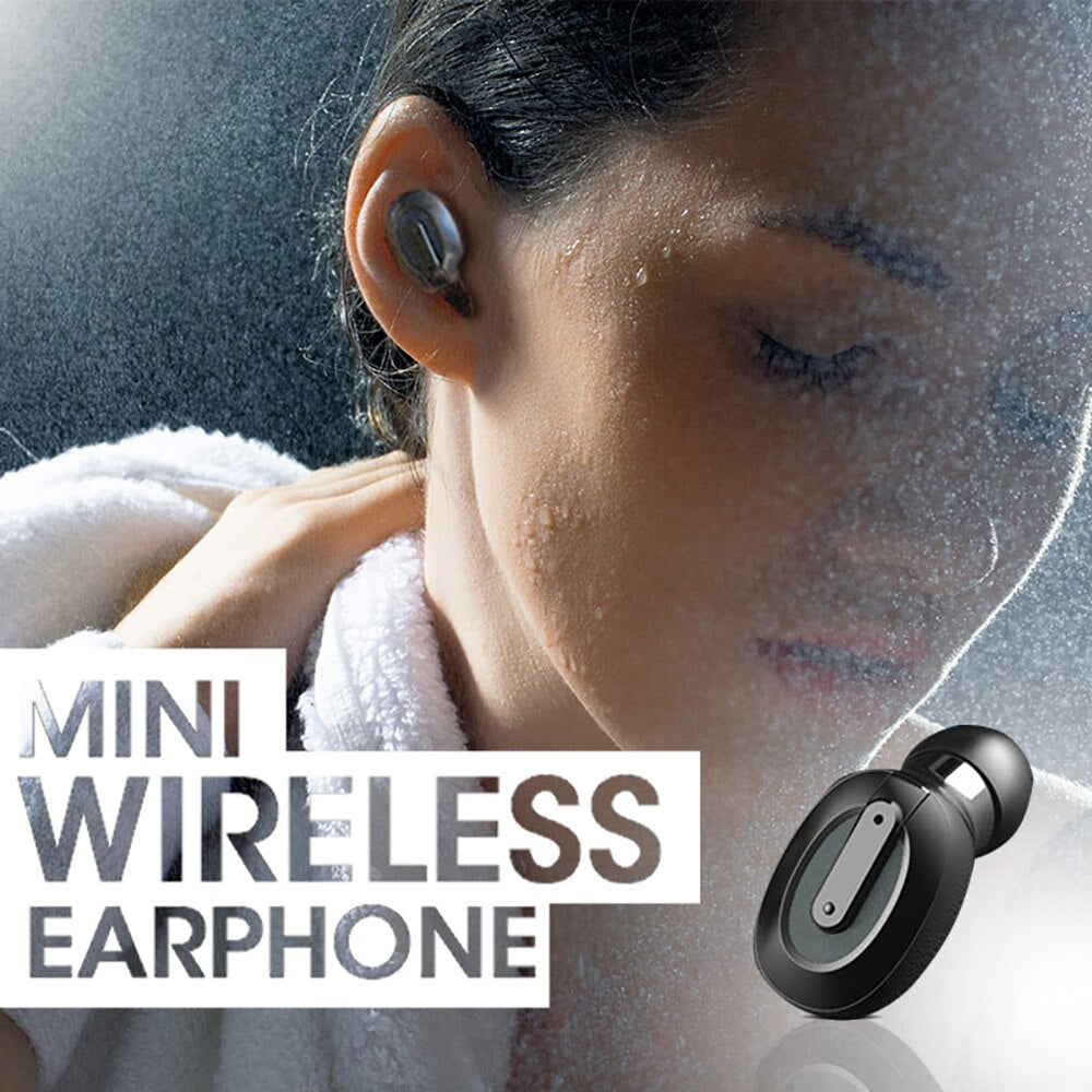 Mini Bluetooth 5.0 Monaural Earphone Mini Wireless Earbud Stereo Earphone IPX5 Waterproof Earbud for Xiaomi iPhone IOS Android - 63705 Find Epic Store