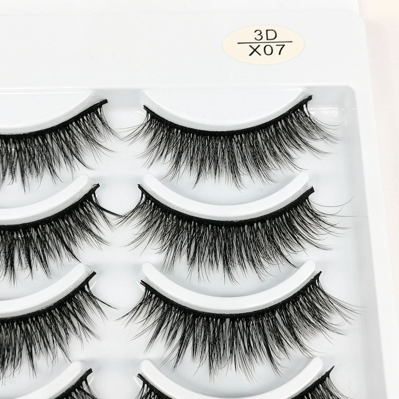 NEW 1/10 pairs 3D Natural False Eyelashes - 200001197 3D-X07 / United States Find Epic Store
