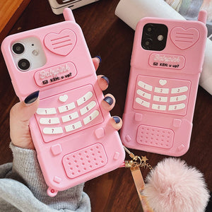 Case For Apple iPhone 11 12 Pro Max SE 2020 6S 7 8 Plus X XS MAX XR Cute Pink Love Heart Kid Girl Gift Couples Soft Silicone - 380230 Find Epic Store