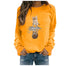 Cute Cat Print O-neck Sweatshirt - 200000348 Yellow / S / United States Find Epic Store