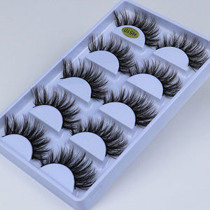 High quality 3D lashes 5 pairs 20mm artificial mink eyelashes, dramatic curly hair false eyelash extension cosmetics - 200001197 Find Epic Store