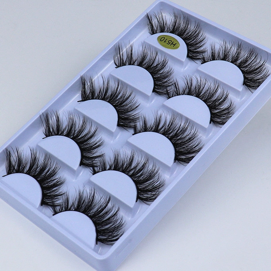 High quality 3D lashes 5 pairs 20mm artificial mink eyelashes, dramatic curly hair false eyelash extension cosmetics - 200001197 Find Epic Store