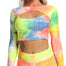 Print Women's Long Sleeve Yoga Top - 200000649 rainbow top / S / United States Find Epic Store