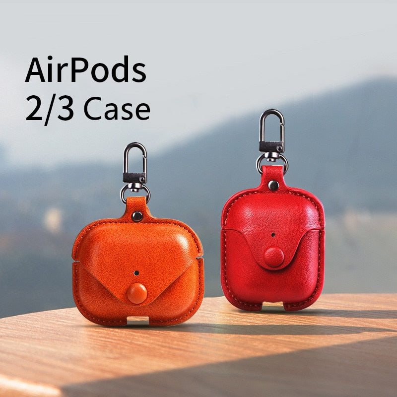 For AirPods Pro 2 1 luxury Bluetooth leather Accessories Bluetooth headset protector Cover business leather Case for AirPods 2 1 - 200001619 Find Epic Store