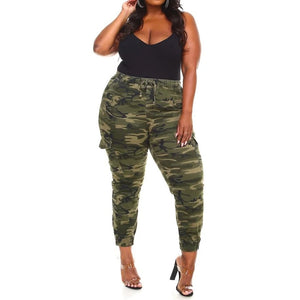 Camouflage Printed Ladies Cargo Pants - 200000366 Camo / L / United States Find Epic Store