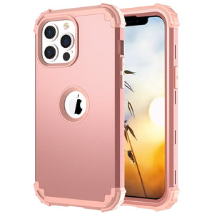 iPhone 13 Pro Case, 3-in-1 Hybrid Soft Silicone Rubber Hard PC Heavy Duty Shockproof Rugged Anti-Slip Bumper Protective Case - 380230 Find Epic Store