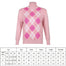Argyle Long Sleeve Ribbed Knitted Sweater - 201240203 S / United States / Pink Find Epic Store