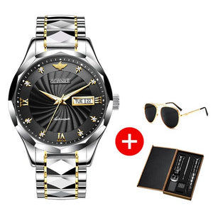 Swiss Brand Automatic Stainless Steel Waterproof Sapphire Glass Watch - 200033142 black face / United States Find Epic Store