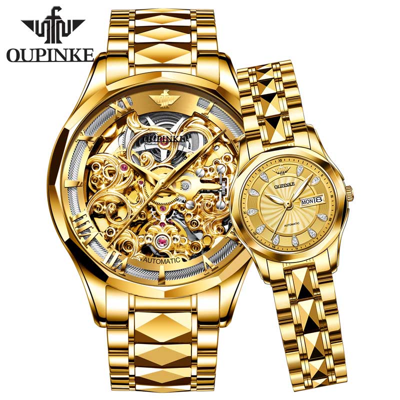 Couple Brand Luxury Automatic Watches - 200362143 gold / United States Find Epic Store