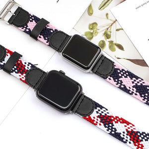 Nylon Braided for Apple Watch Band 38mm 40mm 44mm 42mm Fabric Nylon Belt Bracelet for IWatch Series 6 3 4 5 Se Strap - 200000127 Find Epic Store