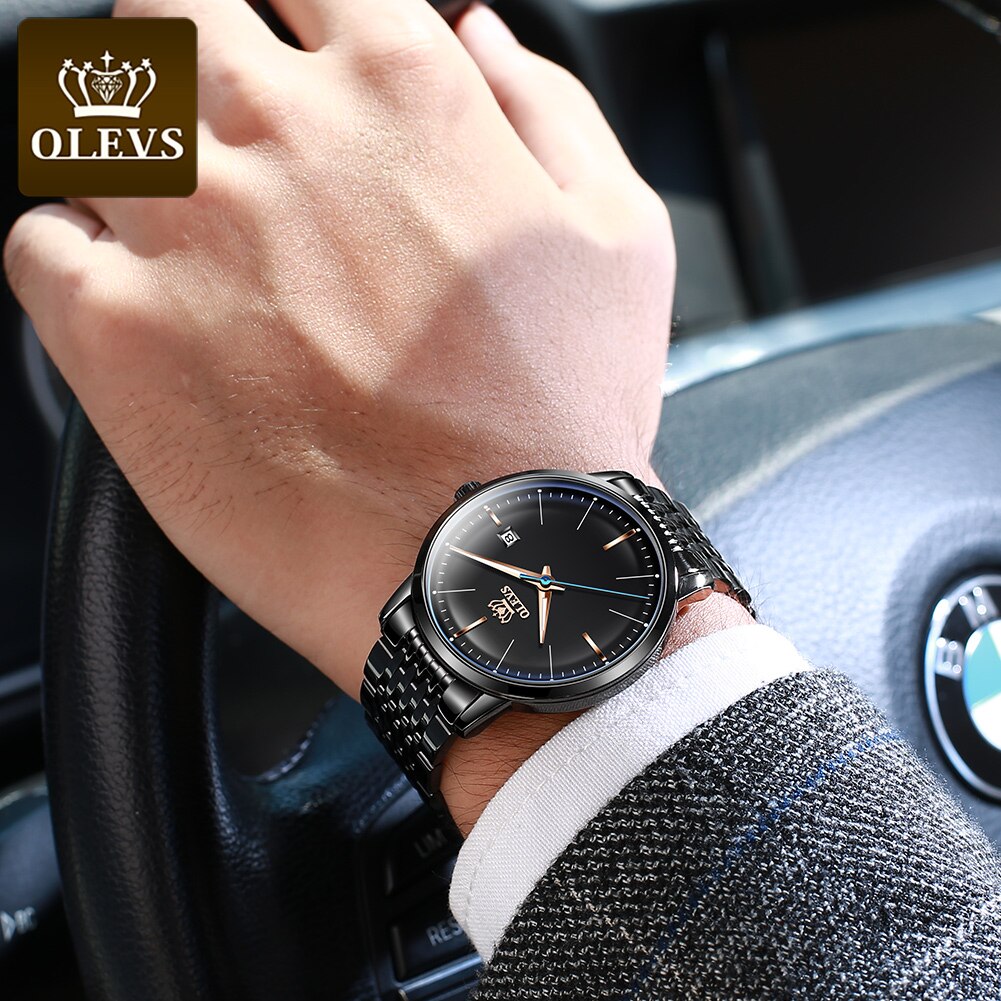 OLEVS New Fashion Automatic Stainless Steel Luxury Watch - 200033142 Find Epic Store
