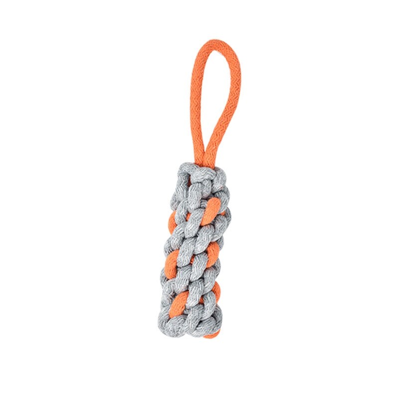 Pet Molar Toy Teeth Bite-Resistant Cotton Rope Toys For Dog Pet Interactive Tug Toy With Handle Training Supplies Jouet Chien - 200003723 D / United States Find Epic Store