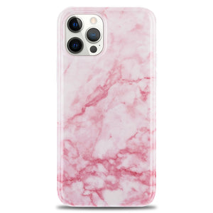 For iPhone 12 Pro Max/iPhone 12 Pro Marble Case, Slim Thin Glossy Soft TPU Rubber Gel Phone Case Cover for iPhone 12 Mini - 380230 for iPhone 12 / Pink / United States Find Epic Store